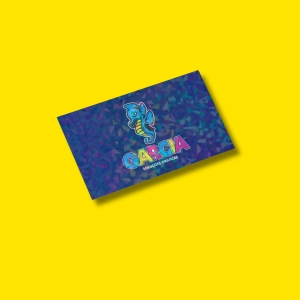 Cartão de Visita Couche 300g Laminação Holográfica